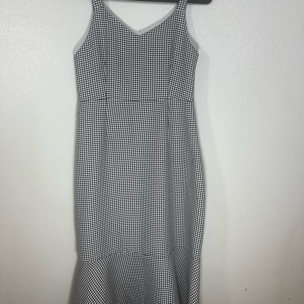 Black and White Houndstooth Women's Dress